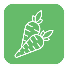 Carrots vector icon. Can be used for Agriculture iconset.