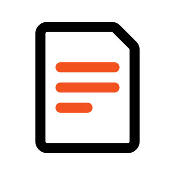 recommend clip art: file outline color icon