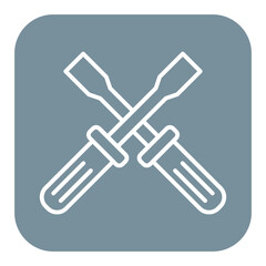 Screwdriver vector icon. Can be used for Crime Investigation iconset.
