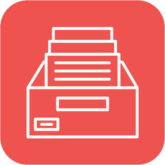 Archive vector icon. Can be used for Business and HR iconset.
