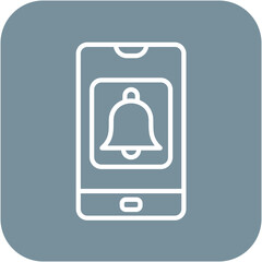 App Notifications vector icon. Can be used for Digital Retail iconset.