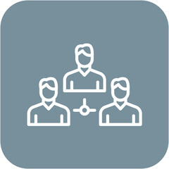 Integrated Team vector icon. Can be used for Teamwork iconset.