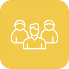 Coactive Teams vector icon. Can be used for Teamwork iconset.