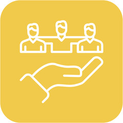 Team Harmony vector icon. Can be used for Teamwork iconset.