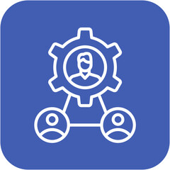 Coordination vector icon. Can be used for Teamwork iconset.