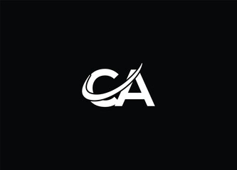 CA  letter logo design with modern logo