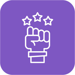 Courage vector icon. Can be used for Personal Growth iconset.