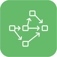 Critical Path vector icon. Can be used for Project Assesment iconset.