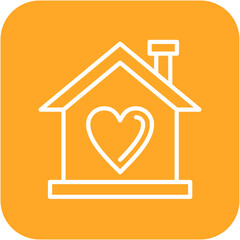 Shelter vector icon. Can be used for Charity iconset.