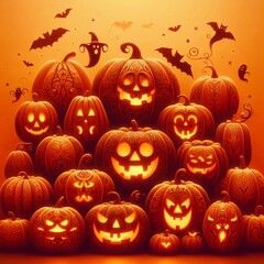 halloween pumpkin background