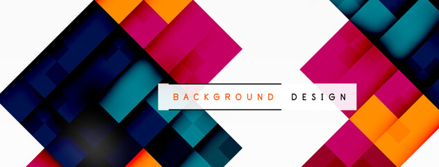 Dynamic colorful squares background. Vector Illustration For Wallpaper, Banner, Background, Card, Book Illustration, landing page