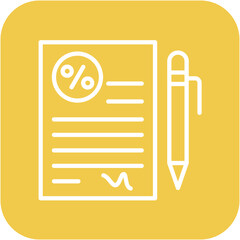 Loan Agreement vector icon. Can be used for Loan iconset.