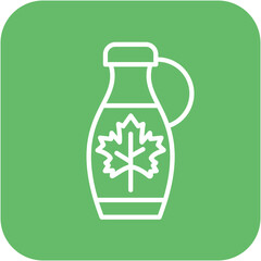 Maple Syrup vector icon. Can be used for World Cuisine iconset.