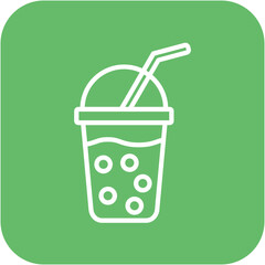Boba vector icon. Can be used for World Cuisine iconset.