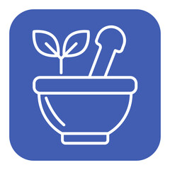 Mortar vector icon. Can be used for Spa iconset.