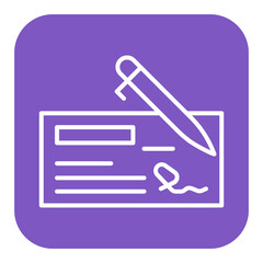 Payorder vector icon. Can be used for Business and Finance iconset.