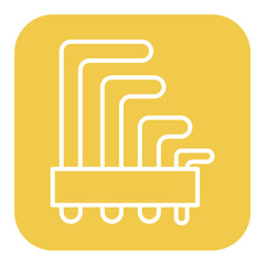 Hex Key vector icon. Can be used for Home Improvements iconset.