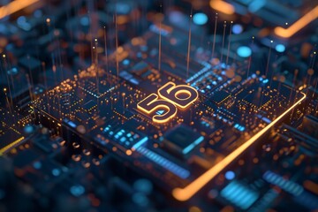 Next-generation 5G technology visualization, Advanced Technology Concept Visualization ideas, Ai generated