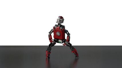 robot dancing transparent background for push on background	3D PNG photo