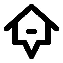 home location line icon for ui and website