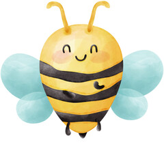 Obraz premium A Cute Honey Bee Collection,Happy honey bee and Sweet Hives