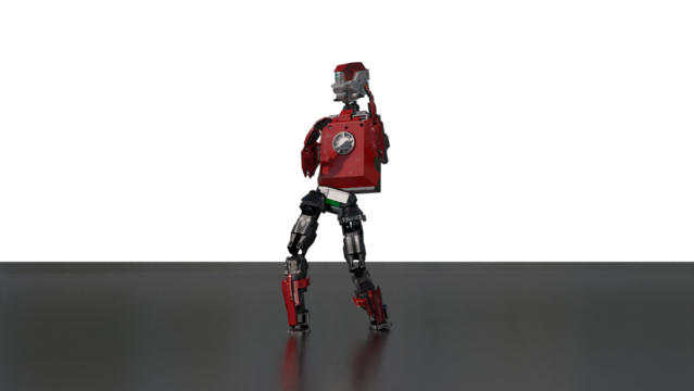 robot dancing transparent background for push on background	3D PNG photo