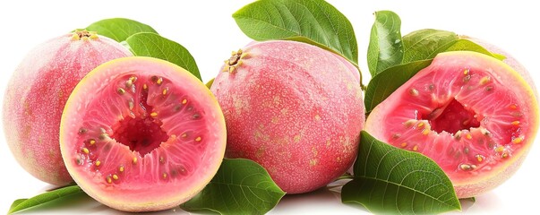 guava on isotate white back background