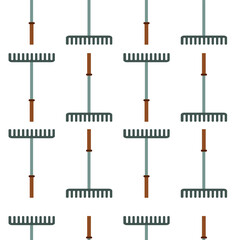 Gardening tools seamless pattern