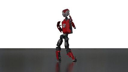 robot dancing transparent background for push on background	3D PNG photo