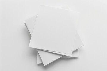 Paper Mockup on Isolated Background created with Generative AI