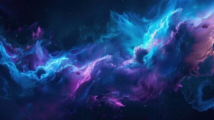 A stunning and mesmerizing abstract artwork depicting a cosmic energy cloud.

