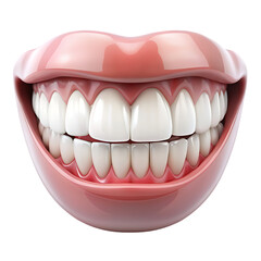 Obraz premium white teeth transparent background