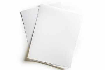 Paper Mockup on Isolated Background created with Generative AI