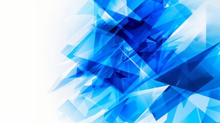Abstract background with a structured and orderly arrangement of blue geometric shapes