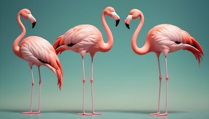 A whimsical icon of a flamingo standing on one leg upscaled_7