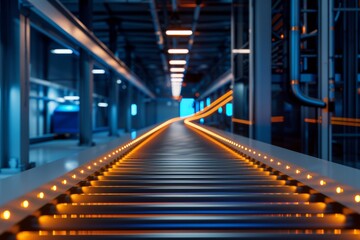 Fototapeta premium cutting-edge technology of an intelligent manufacturing facility, embracing Industry principles to streamline production processes through automation.