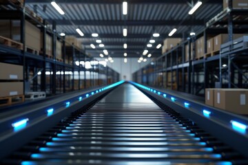 Fototapeta premium cutting-edge technology of an intelligent manufacturing facility, embracing Industry principles to streamline production processes through automation.