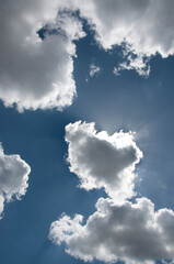 Blue sky with clouds