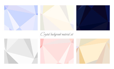 Fototapeta premium カラフルな幾何学模様の背景セット