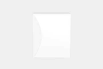 Hard Box  Mockup Isolated On White Background. 3d illustration