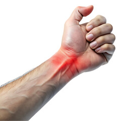 wrist pain transparent background