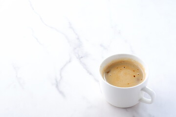 エスプレッソと牛乳を混ぜたカフェ・ラッテ
