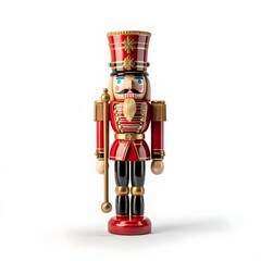 soldier with a gun, Classic Christmas Nutcracker Charm, Christmas Nutcracker Toy Soldier Doll Decorations Circus Element
