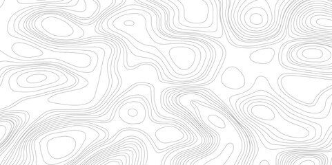 Vector seamless background with texture topographic contour line, isolines. Map. Isolated on white background. Topographic map vector illustration