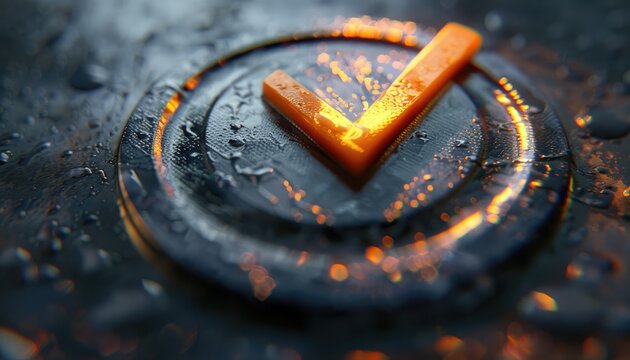 Impeccable close-up of a check mark embedded in a quality assurance badge, reflecting unwavering dedication to top-notch service.