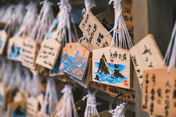 A rock that cuddles like a couple【Meoto Iwa】