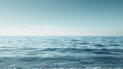 Fototapeta premium Empty sea and beach background with copy space : Generative AI