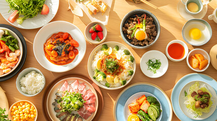 A Comprehensive Korean Entertainment Company Diet Plan Illustration