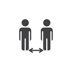 Social Distancing vector icon