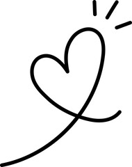 Doodle Heart Line